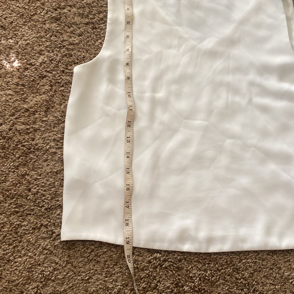 Babaton | White Sleeveless Casual Tank Top - Picture 7 of 7